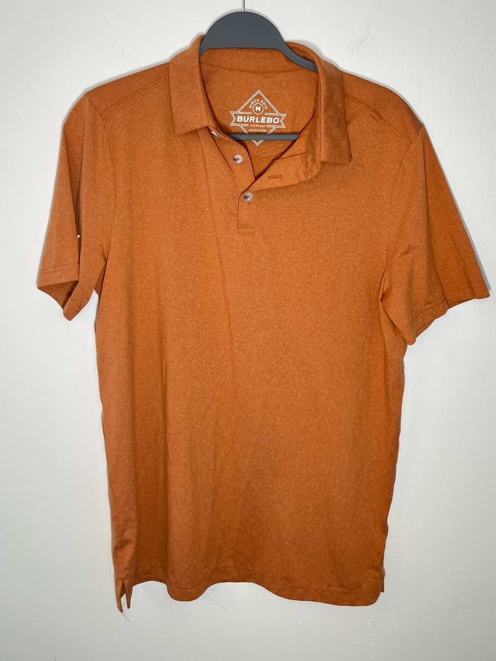 BURLEBO Men's Polo in Rust
